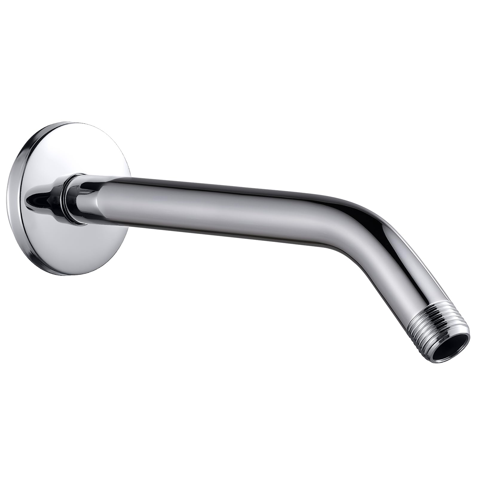 Bras de douche mural avec bride extension pommeau fixe acier inoxydable téflon Cobbe