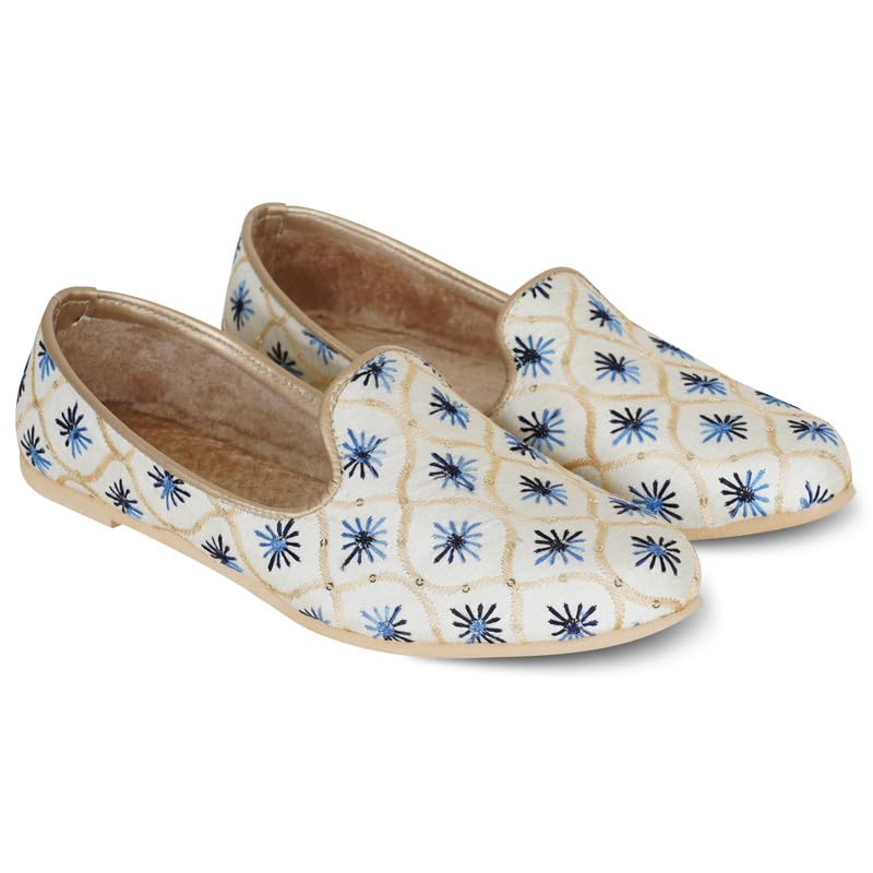 DFR Men Ethnic Jutti Wedding Kurta Loafer Shoe Juti,Cushioned Comfortable Juti