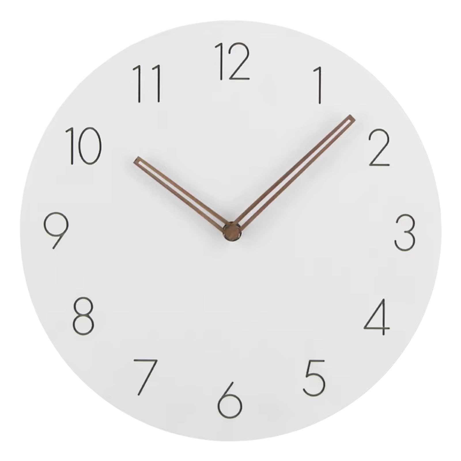 HDOYTXXM 12Inch Modern Round Decorative Wall Clock Quiet Quartzs Movement Battery Operated for Home Living Room Bedroom Quiet Quartzs Movement Clock