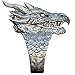 Bague punk gothique pour homme, motif tête de dragon, gothique, cerf-volant nordique, viking, Métal non noble