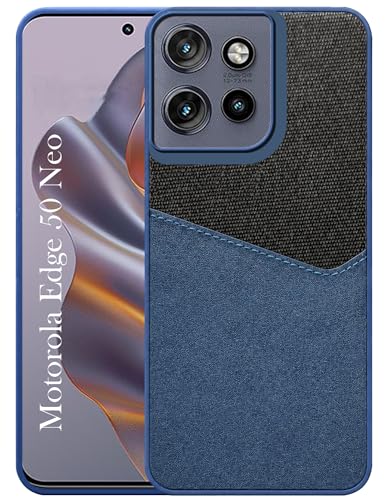 Image of Jkobi Back Cover Case for Motorola Moto Edge 50 Neo (Dual PU Leather Stitch | Professional Minimalist | Soft and Flexible)