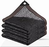 Shade Cloth - Garden Shade Mesh Netting with Grommets Outdoor Sun Shade Cover for Pergola Patio Plants Greenhouse Chicken Coop Black Shading Rate 70% -90% (6X3FT)