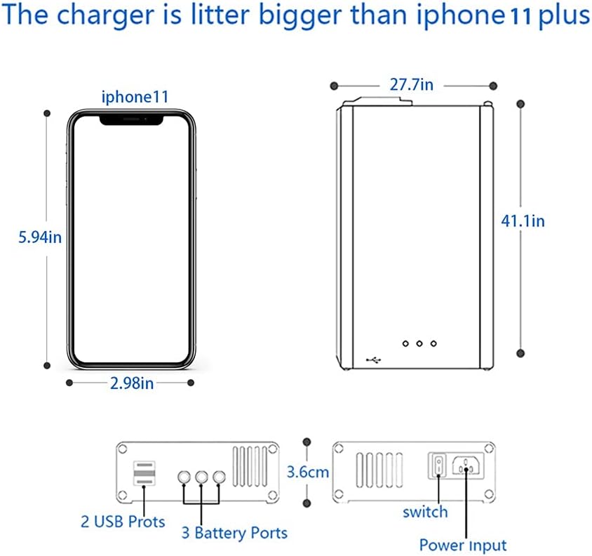 🛒 Crаzу Dеаlѕ Battery Balance Charger for DJI FPV Combo, Multiple Flight Battery Charger Compatible with DJI FPV Combo Battery and Remote Controller Tесh Dеаlѕ 🔥 Battery Balance Charger for DJI FPV Combo, Multiple Flight Battery Charger Compatible with DJI FPV Combo Battery and Remote Controller