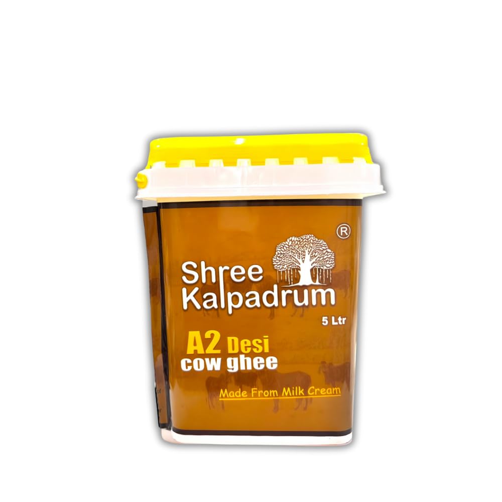 SHREE KALPADRUMA ghee Natural A2 Desi Cow Ghee| Pure Cow Ghee for Better Digestion, Immunity & Eyesight. (5 Ltr) (B0CSPRWKLT) Amazon Price History, Amazon Price Tracker