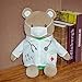 NOVELOVE Docteur Ours infirmière Lapin en Peluche Jouet créatif Dessin animé Mignon Manteau Blanc poupée Cadeau Chambre décoration Ours 41 cm