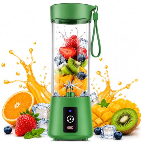 6 Blade Juicer Mixer Grinder Mini, Portable Blender for Smoothies...