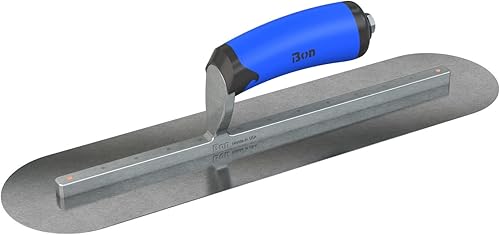 Miniatura 9 de Bon 67-198 - Paleta de acero con acabado urbano, redonda, acero al carbono, 20 x 4, agarre cómodo, mango largo Mango cómodo,Manija de madera,Comfort