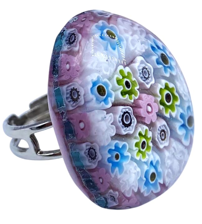 Bague en verre de Murano Antica Murrina Venise VG114G, le cadeau idéal pour marquer un anniversaire