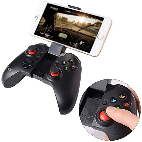 Stoga - Mando con joystick Gfun con bluetooth y sin cables para dispositivos Android, iPhone, iPod, iPad, tablet y pc, STG101