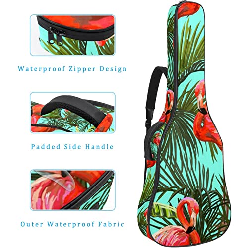 Housse étanche pour guitare acoustique avec double bandoulière et poche Motif flamant rose tropical, Multicolore 01., 42… - Les Beatles, Paul McCartney, John Lennon, RIngo Starr, George Harrison Housse étanche pour guitare acoustique avec double bandoulière et poche Motif flamant rose tropical, Multicolore 01., 42… – Image 5