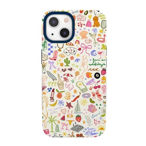 Casely iPhone 13 Case | All the Fun Things | Fun on Weekdays | Bold Protective Design | Compatible with MagSafe