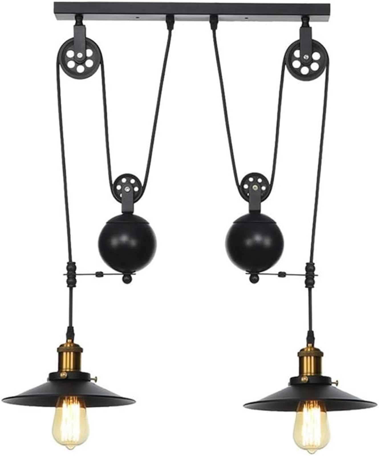 Lustre vintage de style ferme pour illuminer votre îlot de cuisine avec élégance