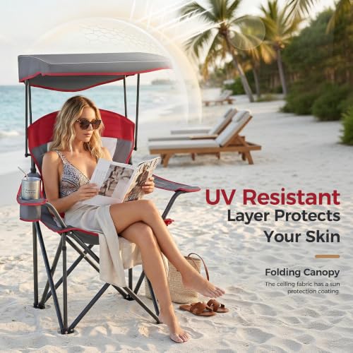ALPHA CAMP Heavy Duty Canopy Chair