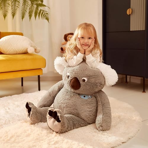 Image of IKASA Large Koala Soft Toy, Giant Koala Plush Toy, 78 cm, Large Cuddly Toy, Cute Giant Plush Toy, Plush Jumbo Stuffed Toys, Gift for Children