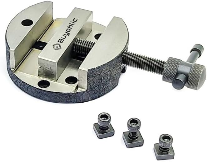 100 mm Round Vise Vice for 4" II 100 mm Rotary Table + 3 Fixing Tee Nut