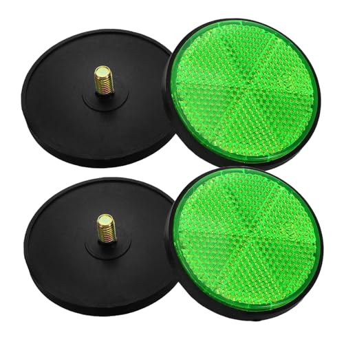 HAPINARY Bike Reflector Flashing 4pcs Red Rear Bike Reflectors Universal Fit for Motorcycle Scooter Auto Mounts Screws Safety Accessory