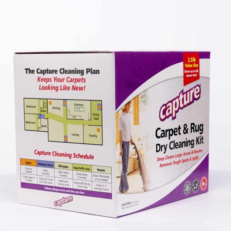 Capture Premium Lemon Scent Carpet Cleaner 2.5 lb. Powder - Case of: 1