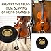 CashBeat Cello Rock Stop, Endpin Rest Floor Protector, String Instrument Accessory, Stand Holder with Reinforced Brass Cup & Anti-Slip Hard Rubber Mat