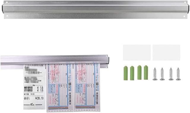14In Ticket Holder Restaurant, Aluminium Tab Grabber Ticket Rail for Catering Food Restaurant