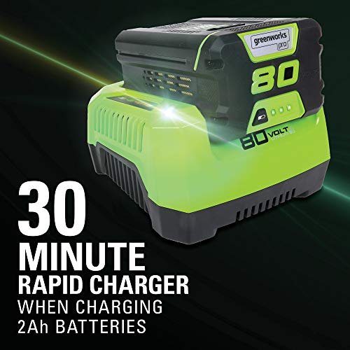 Greenworks Pro 18-Inch 80V Cordless Chainsaw, 2Ah Battery and Charger Included GCS80420