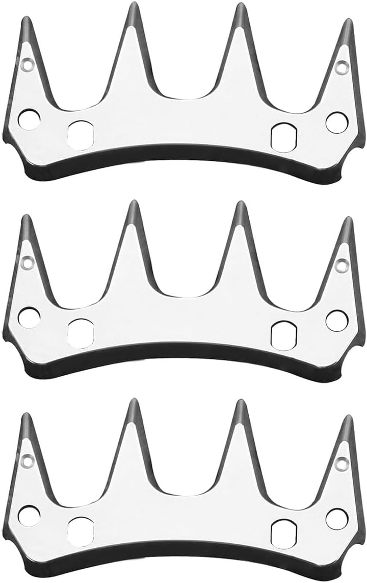 Sheep Shears Replacement Blades PRO Universal Blade for All Major Brands Oster GDJOB TAKEKIT BEETRO Dragro Lister Heiniger Sheep Clippers for Sheep Alpacas Goats (3 pcs 4 Point)