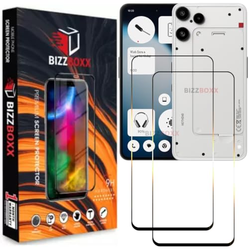 Image of Screen Guard Compatible with Nothing Phone 3a Lite Tempered Glass Screen Protector Guard - HD Clarity, Anti-Fingerprint (Phone 3a Lite - 6.77 inch) With Installation Kit - Pack of 2