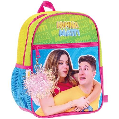 NINNA e MATTI Zaino Asilo per Bambini 2025-2026, 27 x 22 x 10 cm