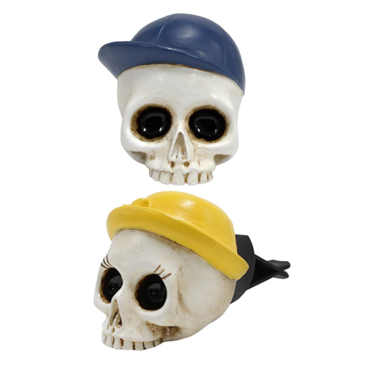 SOLUSTRE 10pezzi Clip Decorativa Per Bocchetta Auto Forma Di Teschio Da Accessori Per Interni Auto Di Halloween Atmosfera Festiva Casa e Ufficio