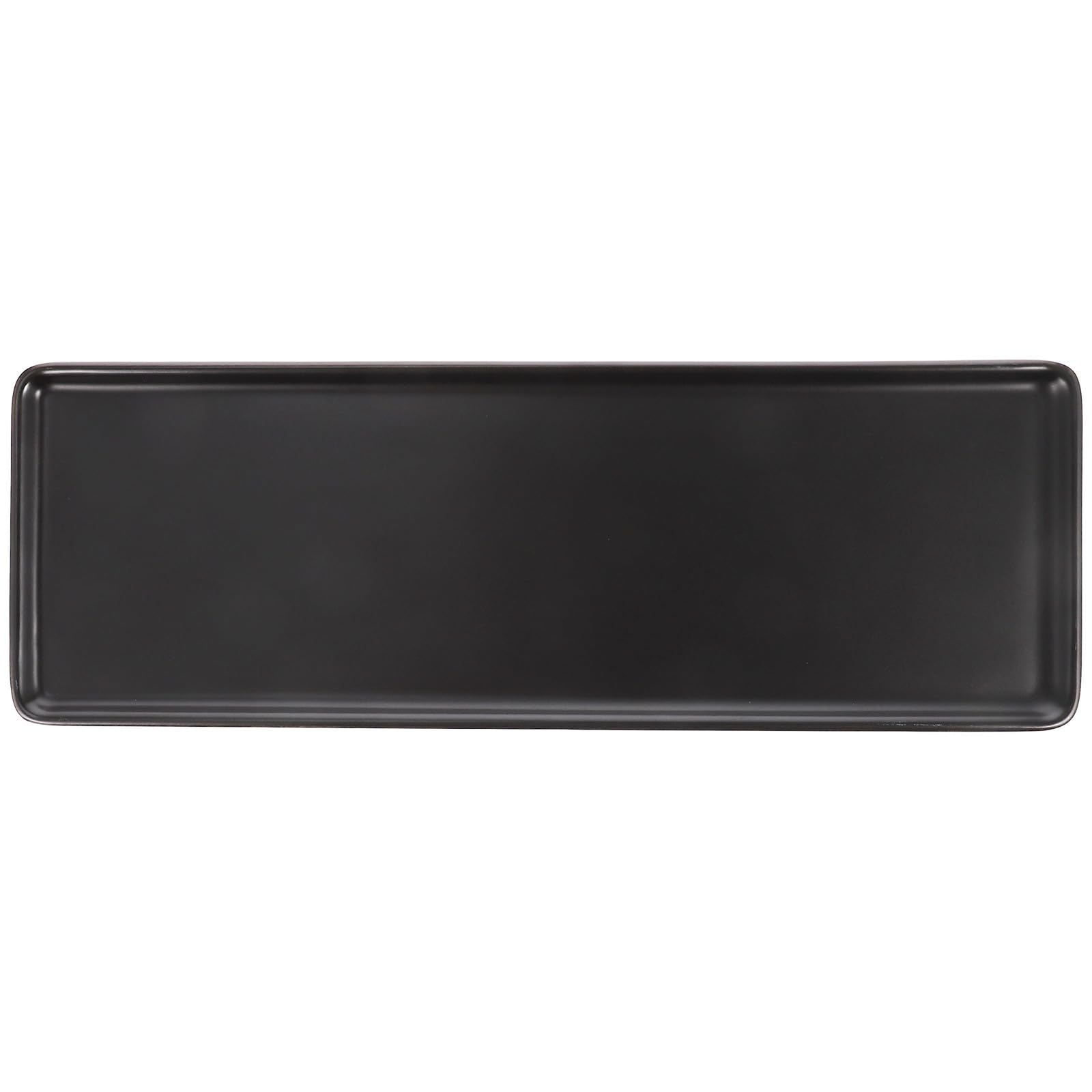 Plateau en céramique noir pour réservoir de toilettes et salle de bain épurée