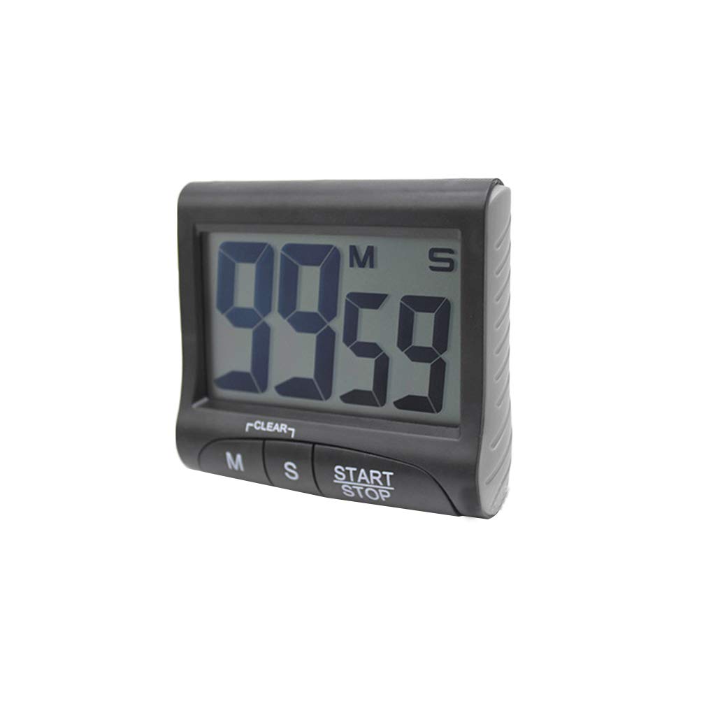 Ououlajy 1 Pc Lcd Digital Kitchen Big Digit Timer Count-Up Down Clock Alarm Electronic Cooking Baking Timer