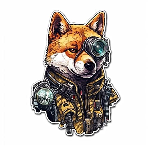 Image of Yoonek Graphics Shiba Inu Dog Vinyl Decal Sticker for Car, Laptop, Tumbler, More. #001615