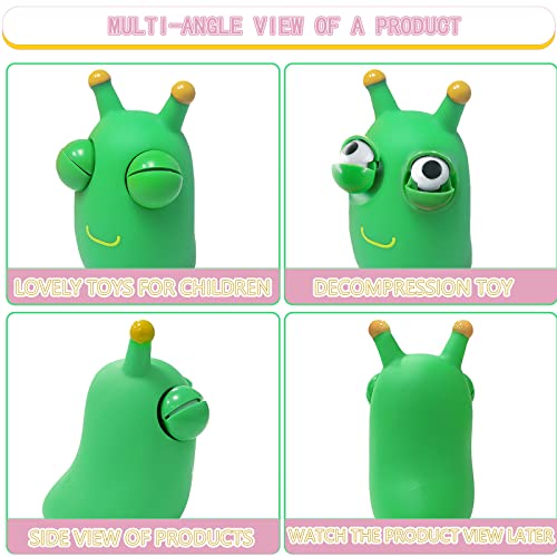 Squishy Squeeze 4 Stück - Popping Eyes Squeeze Toys, Stressbälle, Anti Stress Spielzeug für Erwachsene und Kinder