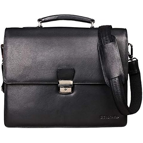 STILORD 'Rion' Classic Leather Briefcase Cover