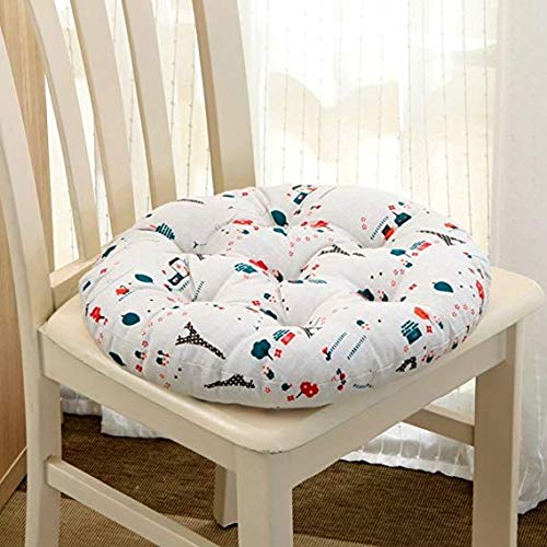 Coussin rond quatre saisons tapis dortoir étudiant 50x50cm confortable