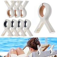 8pcs Beach Towel Clips,Large Laundry Clip Towel Pegs,Clothes Pegs For Washing Line,Non Slip Heavy Duty Large Plastic Laundry Peg for Sun Lounger, Laundry,Beach, Pool,Duvets,Bath Towels,laundry pegs
