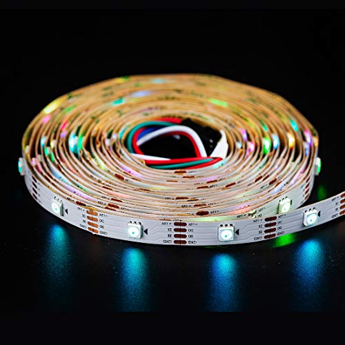 Tira LED RGB BTF-LIGHTING WS2815 16.4 pies 30 LEDs DC12V miniatura 2