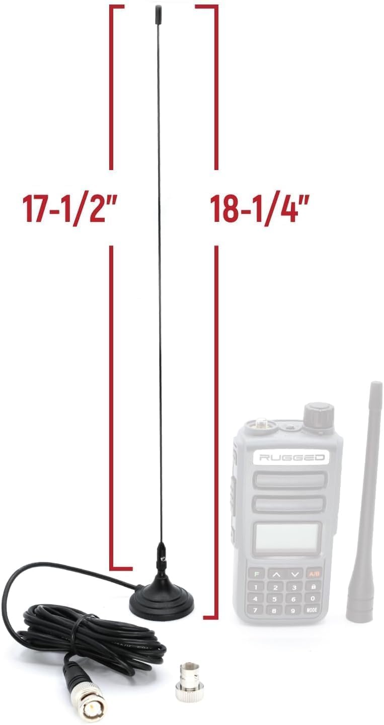 Rugged Radios Magnetic Mount Antenna for Rugged GMR2 Plus Handheld Radios