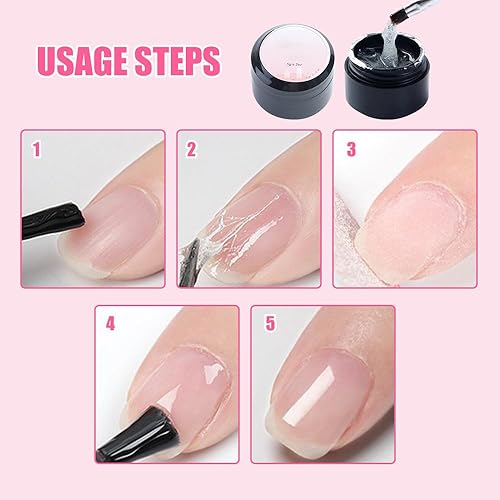 Miniatura 5 de Gel protector de reparación de uñas, gel de reparación de uñas mejorado 2025 para uñas dañadas, kit de reparación de uñas agrietadas