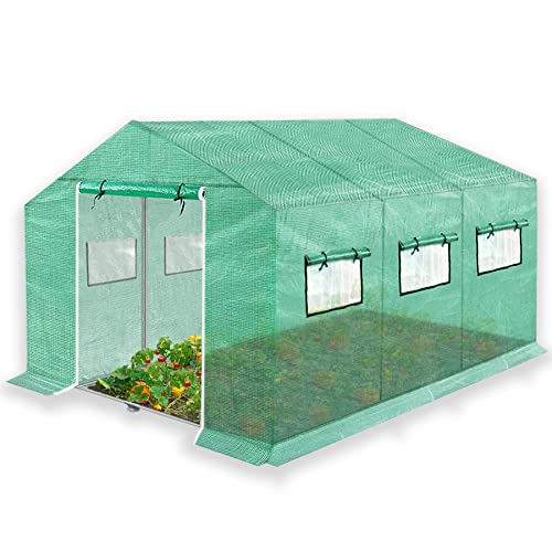 SUBTLETY 9㎡ Foliengewächshaus Winterfest 4,5x2x2m Gartengewächshäuser...