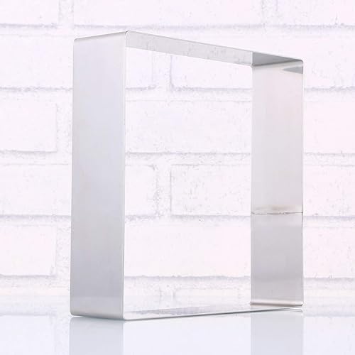 Miniatura 8 de Gatuida Anillo cuadrado de mousse para mousse, suministros de decoración de galletas, cortador de galletas, cortador de galletas, suministros de