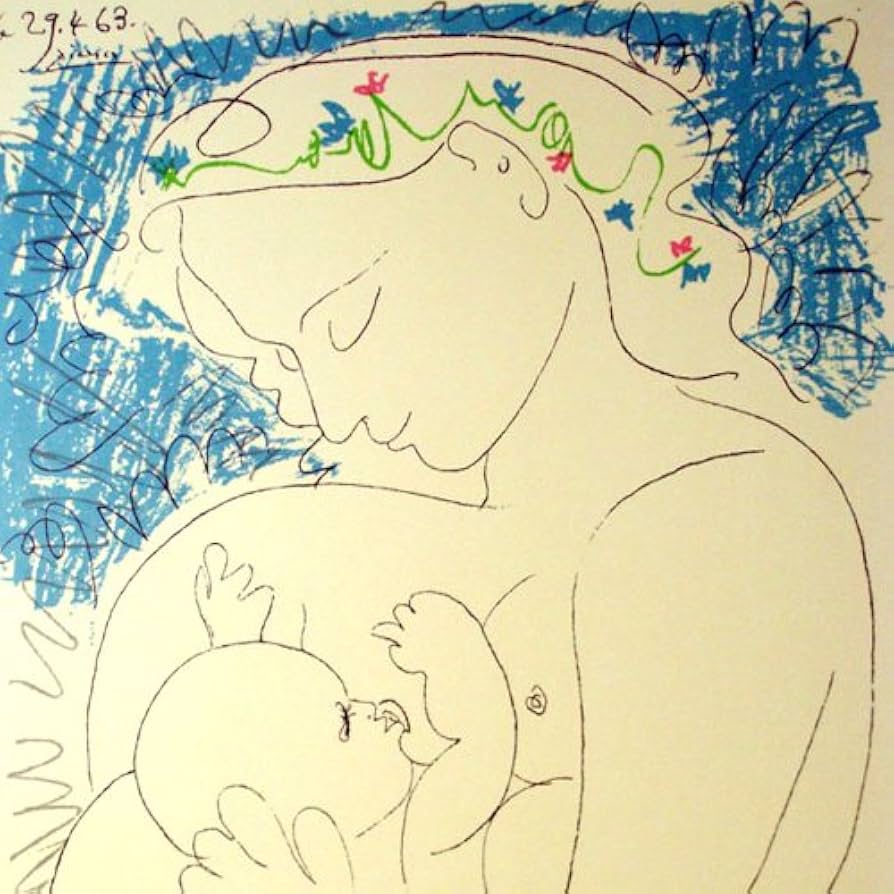 額装品/母性/パブロ ピカソ/アート/ポスター/インテリア 楽天