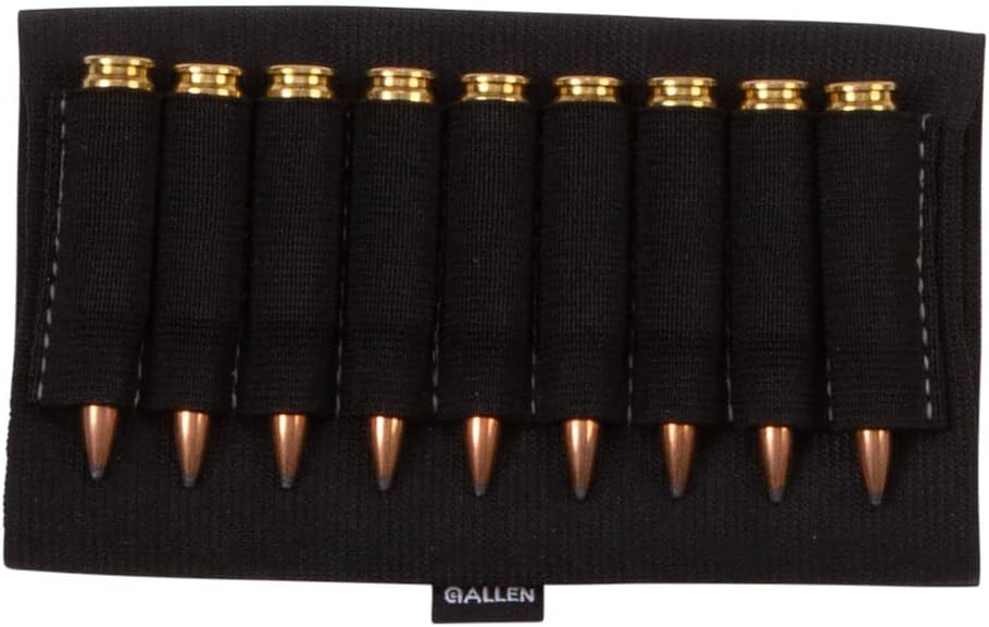 Allen Company Rifle Buttstock Shell/Cartridge Holder, Durable Elastic Loops Hold .270, 30.06, 6.5 Creedmoor, 7 mm (Fits Most Hunting Rifles), Black, 206 : Gun Ammunition And Magazine Pouches : Sports & Outdoors