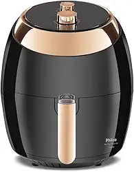 Fritadeira Air Fryer Philco Chrome 6,5 Litros Preta - 110v