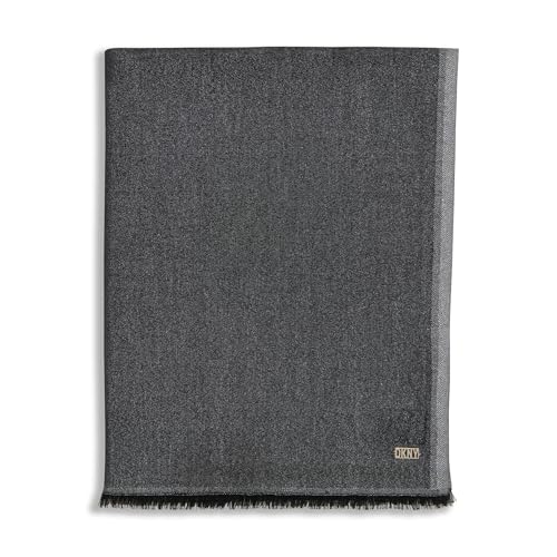 DKNY Women's Accessories Scarf, Black, One Size2