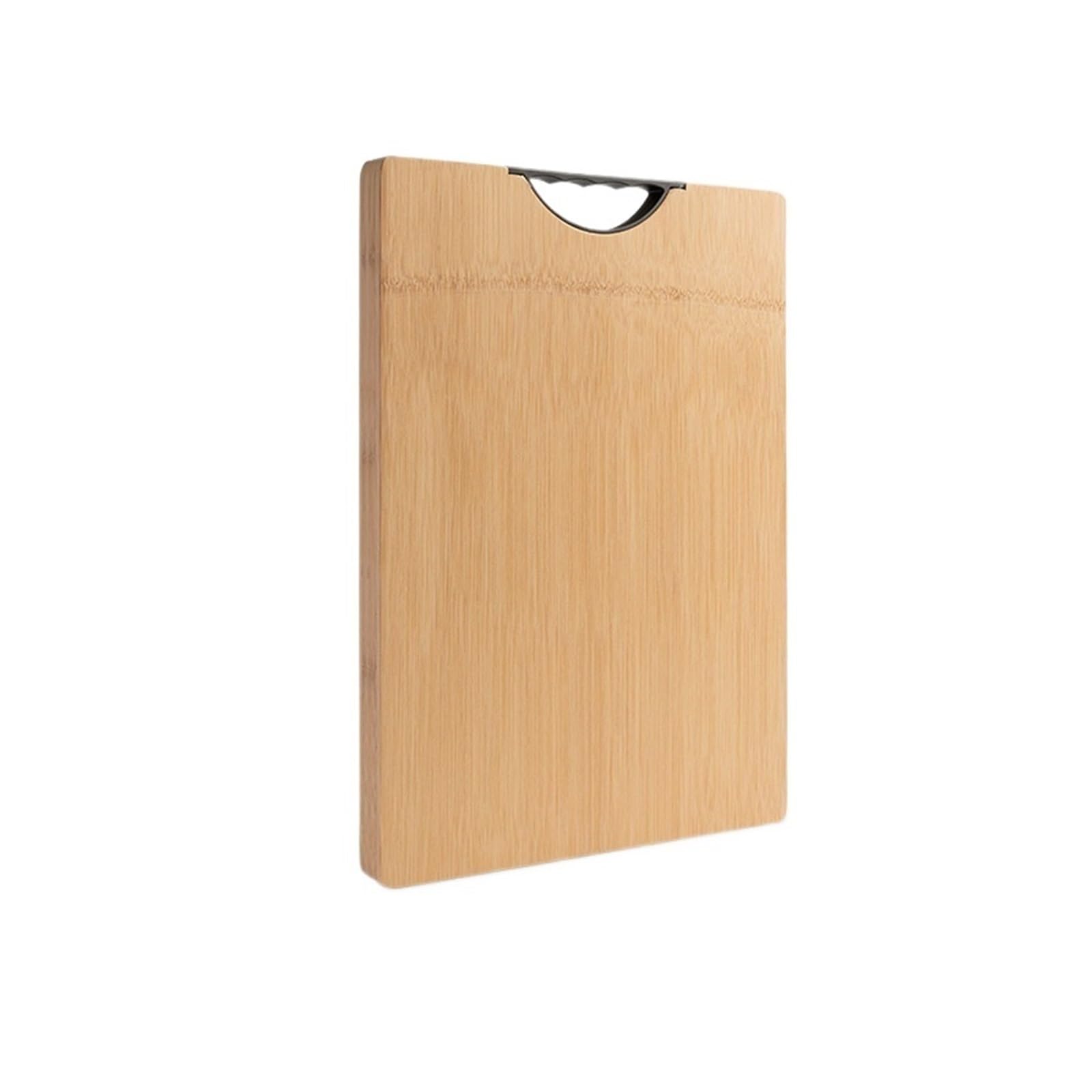 QYZUJIKL Chopping Board Cutting Board Chopping Boards Multifunctional Cutting Board for Kitchen Camping for Cutting Meat Vegetables Cheese Bread Kitchen Camping，Wood Color-40x29x1.8cm