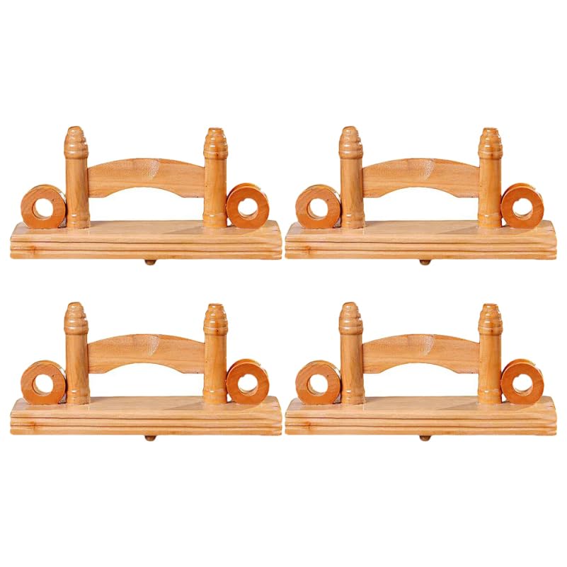 NOLITOY 4pcs Fan Holder Display: Folding Handheld Fan Base Organizer Stand for Home Office Shop Decoration