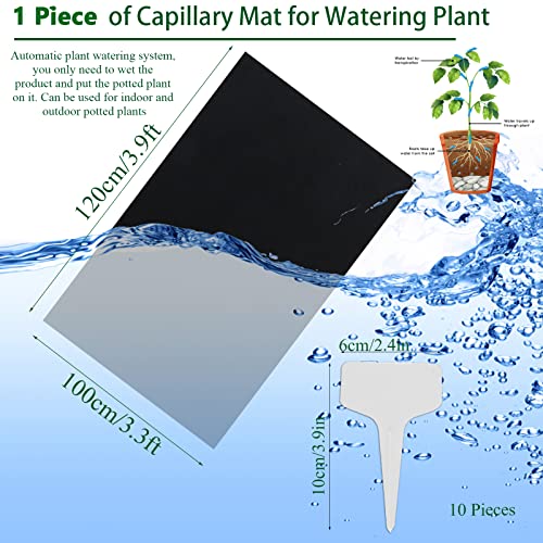 CCCYMM Automatic Plant Watering Mat, Capillary Mat, 3mm Thickness Self Watering Mats - Image 2