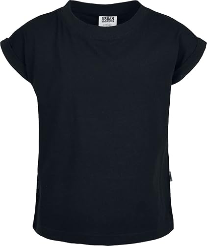 Urban Classics Mädchen T-Shirt aus BIO-Baumwolle mit überschnittenen Schultern, Girls