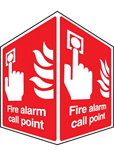 Caledonia Signs 58003 Fire Alarm Call Point Projecting Sign