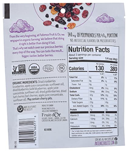 Patience Fruit & Co Berries 4 Sft Whl Org 4Oz #TOP2